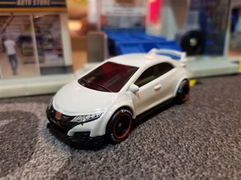 Custom Hot Wheels 2016 Honda Civic Type R Custom Wheel Swap With Real Riders Tires Etsy