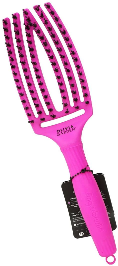 Olivia Garden Fingerbrush Combo Medium Think Pink Neon Purple Ab