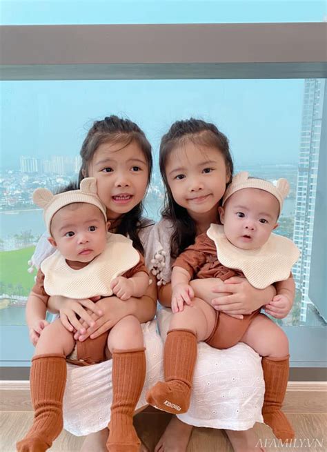 Gặp gỡ hot mom xinh đẹp được mệnh danh chuyên gia đẻ Hai lần đều sinh đôi đủ cả nếp cả tẻ