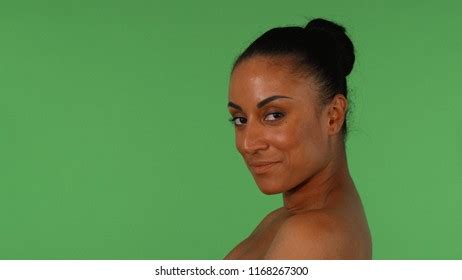 Attractive Mature Woman Smiling Touching Her Stock Photo 1168267300 Shutterstock