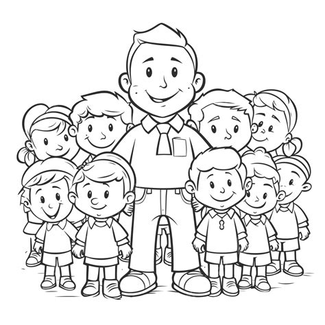 Pinto Dibujos Dibujo De Maestro Para Colorear