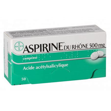 ASPIRINE DU RHONE 500MG 50 COMPRIMES BAYER