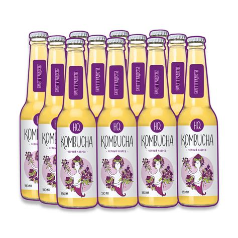 Напиток натуральный HQ KOMBUCHA (Эйч Кью Комбуча) безалкогольный ...