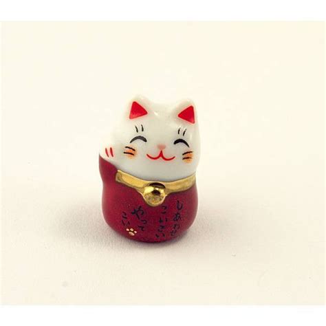Манеки-неко «Кот удачи» красный в интернет-магазине «‎Сокровища Востока ...