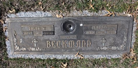 Clara Anna Wollin Beckmann 1921 2000 Find A Grave Memorial