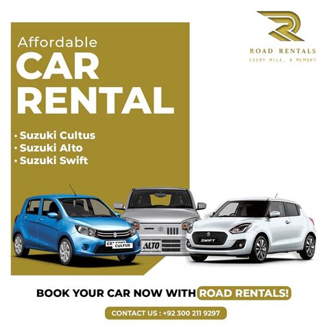 Experience convenience and style with Road Rentals! Choose from our ...