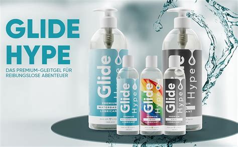 GlideHype Anal Gleitgel auf Wasserbasis Neutrales Gleitmittel für Mann Frau Lubricant für