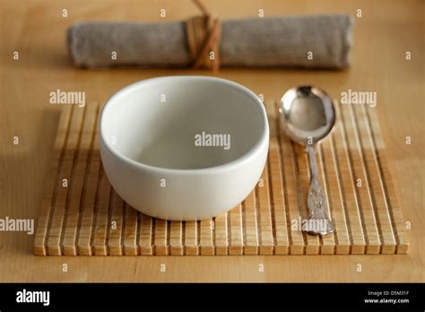 Empty Bowl Spoon High Resolution Stock Photography And Images Alamy