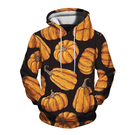 8qida Sweatshirt For Men Crewneck Mens Fallwinter Thanksgiving Products Festive Pumpkin Print