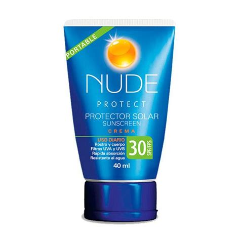 Protector Solar Nude SPF Portable Nude Rubio Medio Cobrizo Rubio Oscuro Cobrizo Rubio