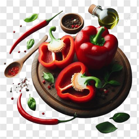 A Red Capsicum Capsicum Red Png Transparent Image And Clipart For