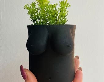 Custom Large Naked Boob Pot Etsy