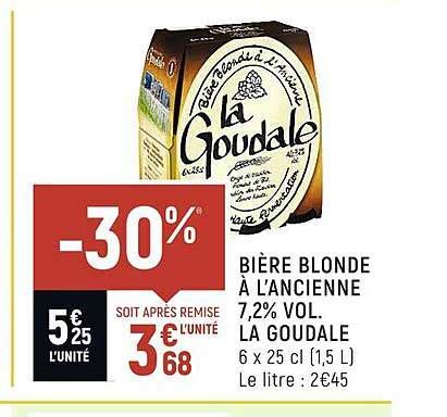 Promo Bi Re Blonde L Ancienne Vol La Goudale Chez Vival Icatalogue Fr