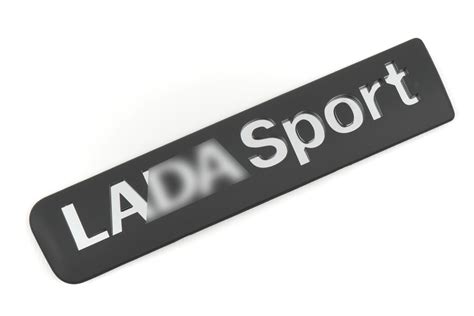 Шильдик LADA SPORT матовый для Лада Калина 2 Спорт, Гранта Спорт, Веста ...