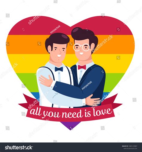 Wedding Two Gay Men Wedding Suits Stock Vector Royalty Free Shutterstock