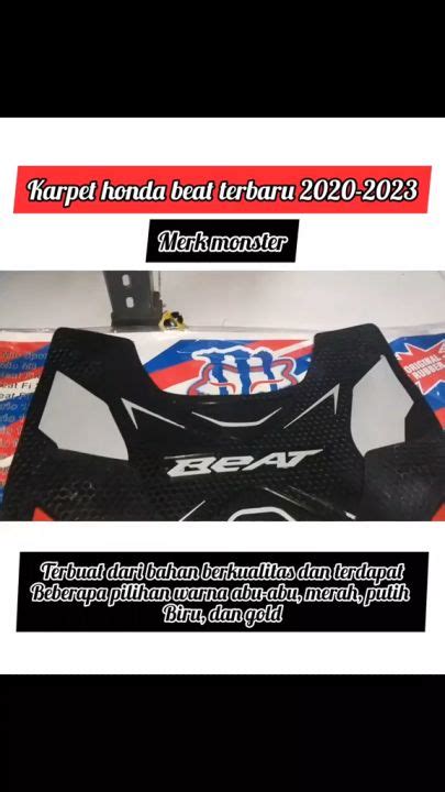 Monster Karpet Honda Beat Pelindung Pijakan Alas Kaki Untuk Motor ALL