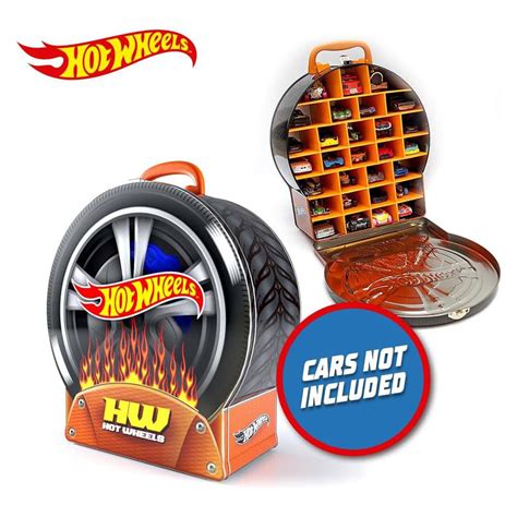 Hot Wheels Wheel Shaped Storage Car Case Carrying Handle Up To Vehicles Multicolour Buysbest