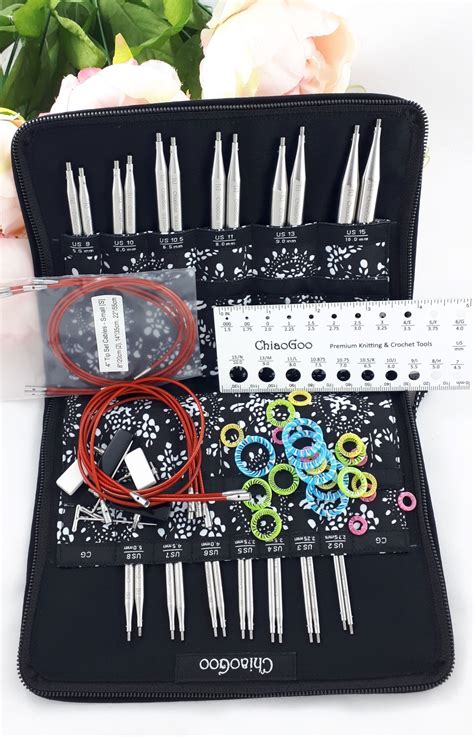 Набор укороченных съемных металлических спиц 10 см Complete ChiaoGoo ...