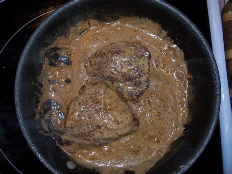 Steak Au Poivre & Cognac Sauce Recipe by B - CookEatShare