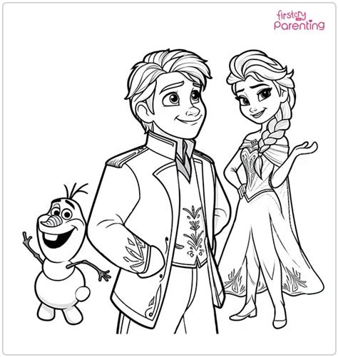 Frozen Characters Coloring