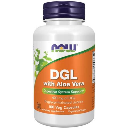 Now Foods DGL (Deglycyrrhizovaná Lékořice) Extract 400 mg 100 kapslí ...