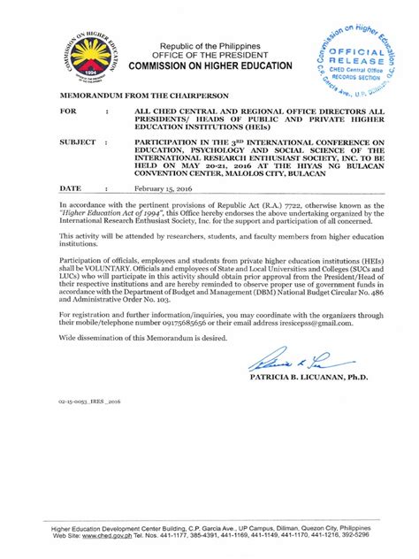 Ched Memo PDF | PDF | Academia | Higher Education