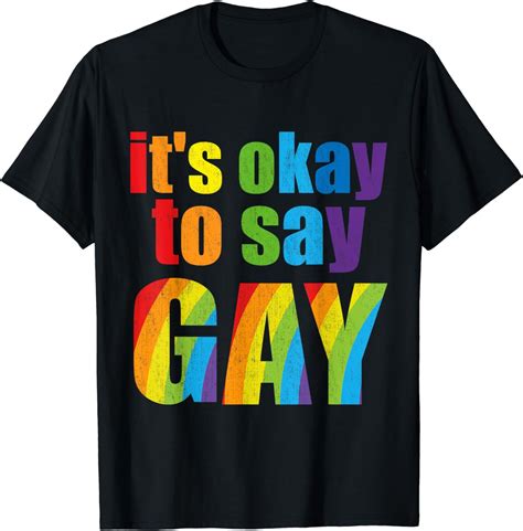 Florida Gay It S Okay To Say Gay Stay Proud LGBTQ Gay Rights T Shirt