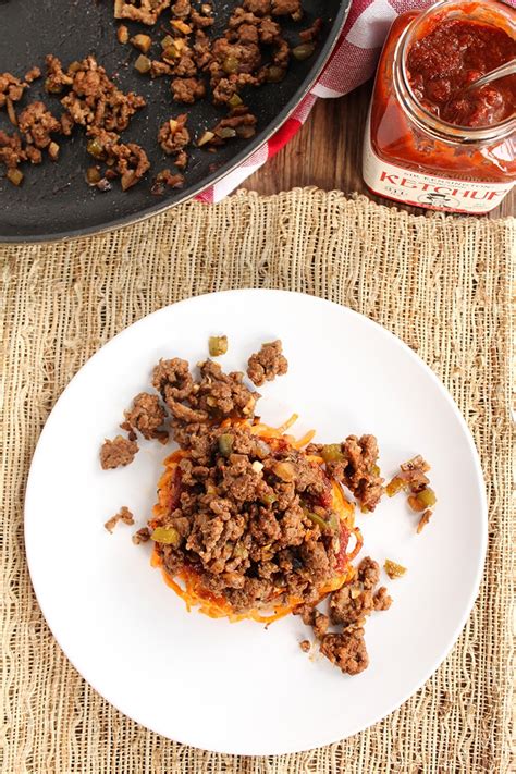 Inspiralized Naked Sloppy Joe Buns With Sir Kensingtons Spiced Ketchup
