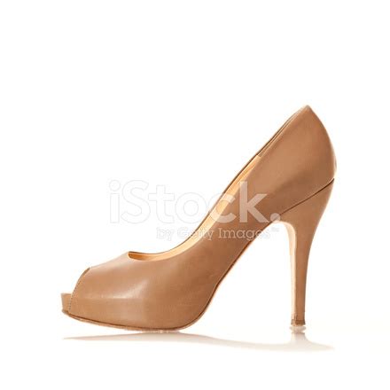 Elegangt High Heels With Peep Toe Nude Colored Stock Photo Royalty Free FreeImages