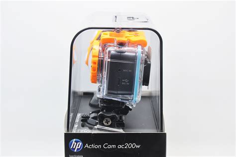 惠普Action Cam ac200w全高清1080p手腕遥控60米防水摄像头 运动摄像机防水外壳配置充电器电池全套-青州小熊