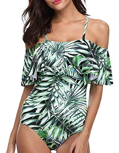 Yuson Girl Ruffle Bandeau Bikini Donna Vita Alta Costume Interi Donna One Piece Costumi Da