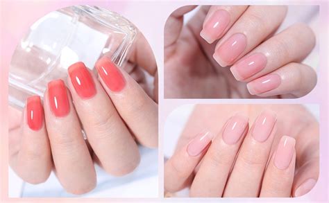 Born Pretty Jelly Nude Gel Polish Translucent Pink Milky White Nail Manicure Uv Led Semi