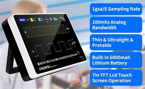 Osciloskop FNIRSI 1013D, 2 kanály, 100MHz / 1Gs, dotykový | Aukro