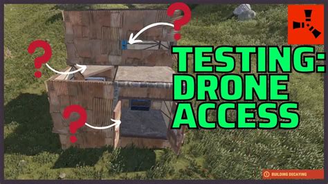 Testing Rust Drone Access To Vending Machines Inside Bases Youtube