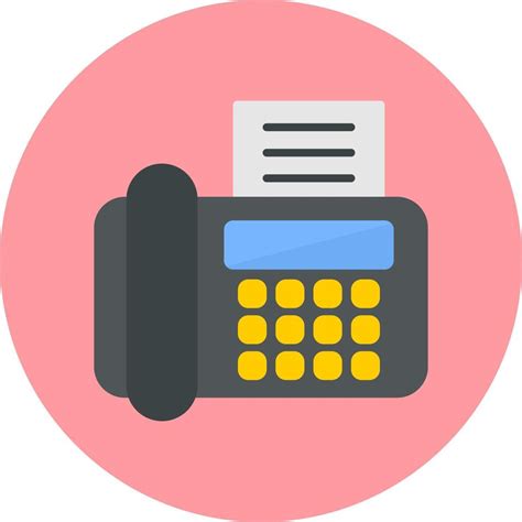 Fax Machine Vector Icon 19978008 Vector Art At Vecteezy