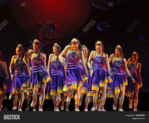 Chinese Ethnic Dancers Image And Photo Free Trial Bigstock