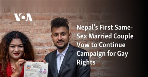 Nepal S First Same Sex Married Couple Vow To Continue Campaign For Gay Rights