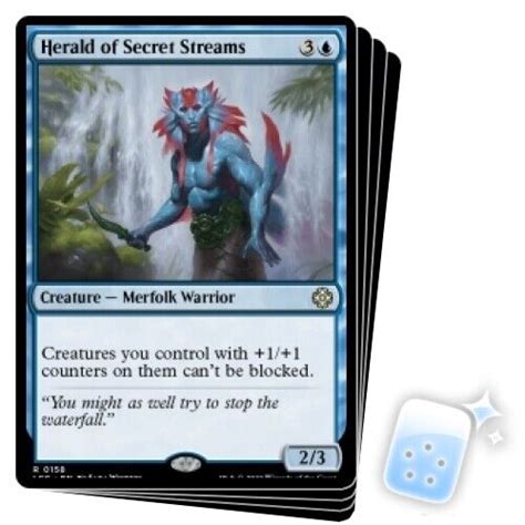 Herald Of Secret Streams X4 Mnm Magic Mtg The Lost Caverns Of Ixalan