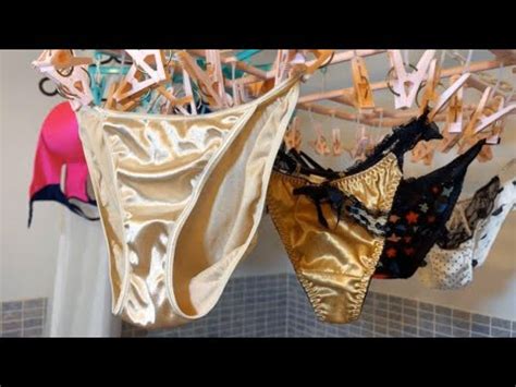 Wash And Dry Hanging Underwear Clip Rack Lingerie Underwear Collection Cute Shiny
