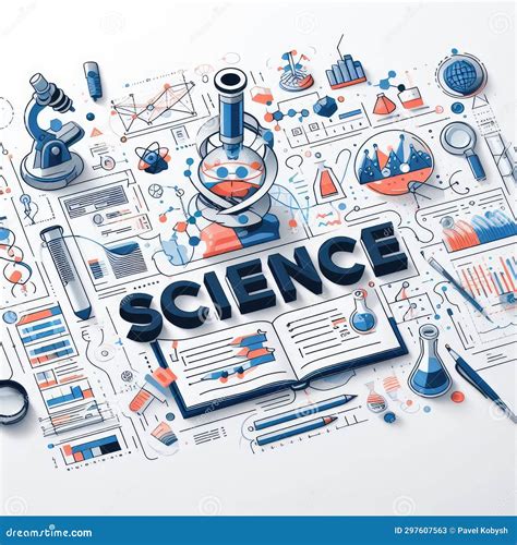 Design Concept of Word SCIENCE Website Banner Stock Illustration - Illustration of computer ...