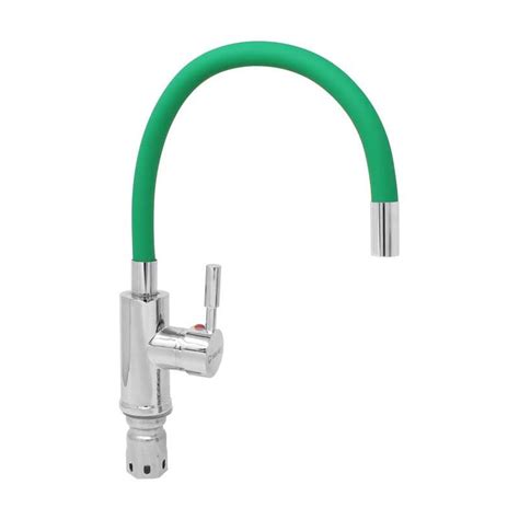 Mezcladora Monomando Para Fregadero Cuello Verde Flexible Sp Solvex