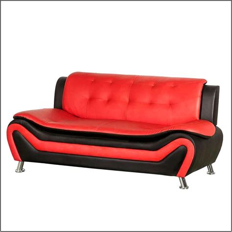 Red And Black Leather Living Room Set Living Room Home Decorating