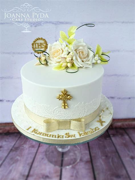 Holy Communion Cake - Decorated Cake by Joanna Pyda Cake - CakesDecor