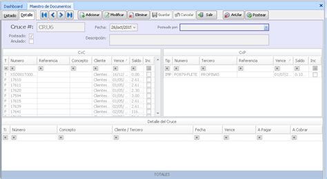 Cruce De Cuentas Terceros Brilo ERP Docs