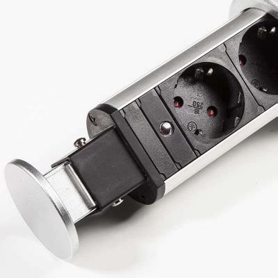 Выдвижной блок на 3 розетки Schuco серый купить в Украине - интернет ...