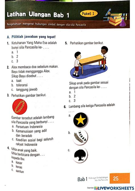 Soal Pkn Online Activity Live Worksheets