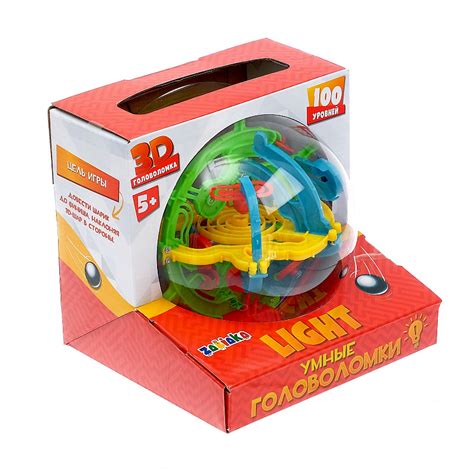 Шар-Лабиринт 3D «Лабиринтус» Light 12см, 100 шагов IQ-Zabiaka - 3D ...