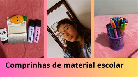 Comprinhas De Material Escolar JujuGlam YouTube