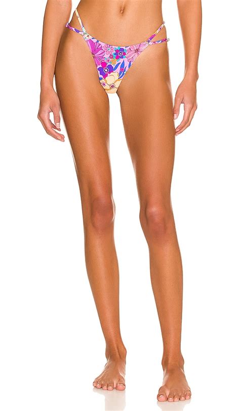 Beach Bunny Aurora Skimpy Bikini Bottom In Floral Revolve