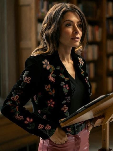 Sex Life S Sarah Shahi Floral Jacket Wilson Jackets